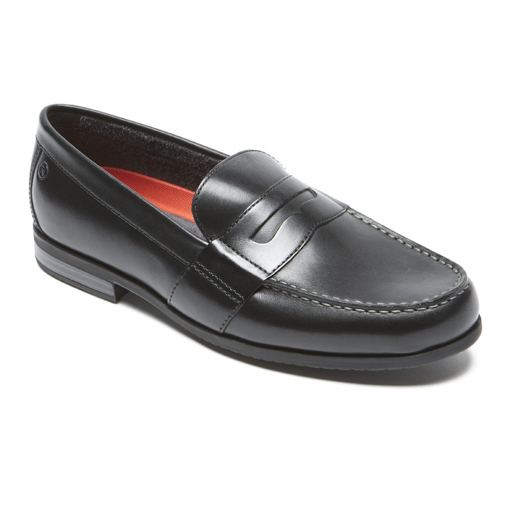 Rockport Loafers For Mens Black - Classic Lite 2 Penny - CB3427658